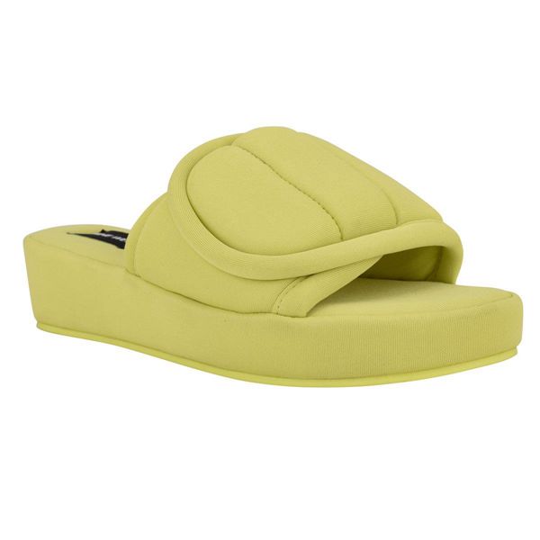 Nine West Lounge Platform Yellow Slippers | Ireland 97Z45-8K36